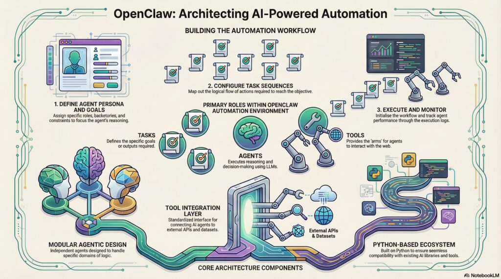 Figure 2. Conceptual overview of the complete OpenClaw environment. (Image: C# Corner)