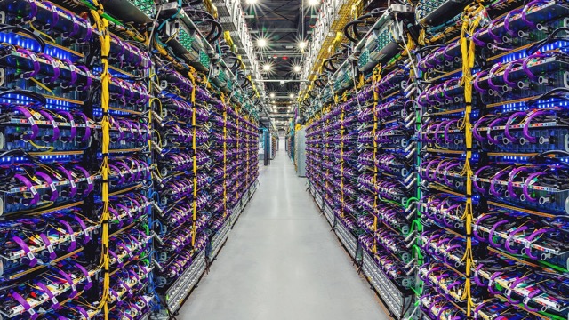 Figure 1. An inside look at a data center showcasing extensive server infrastructure. (Image: DataCenterKnowledge)