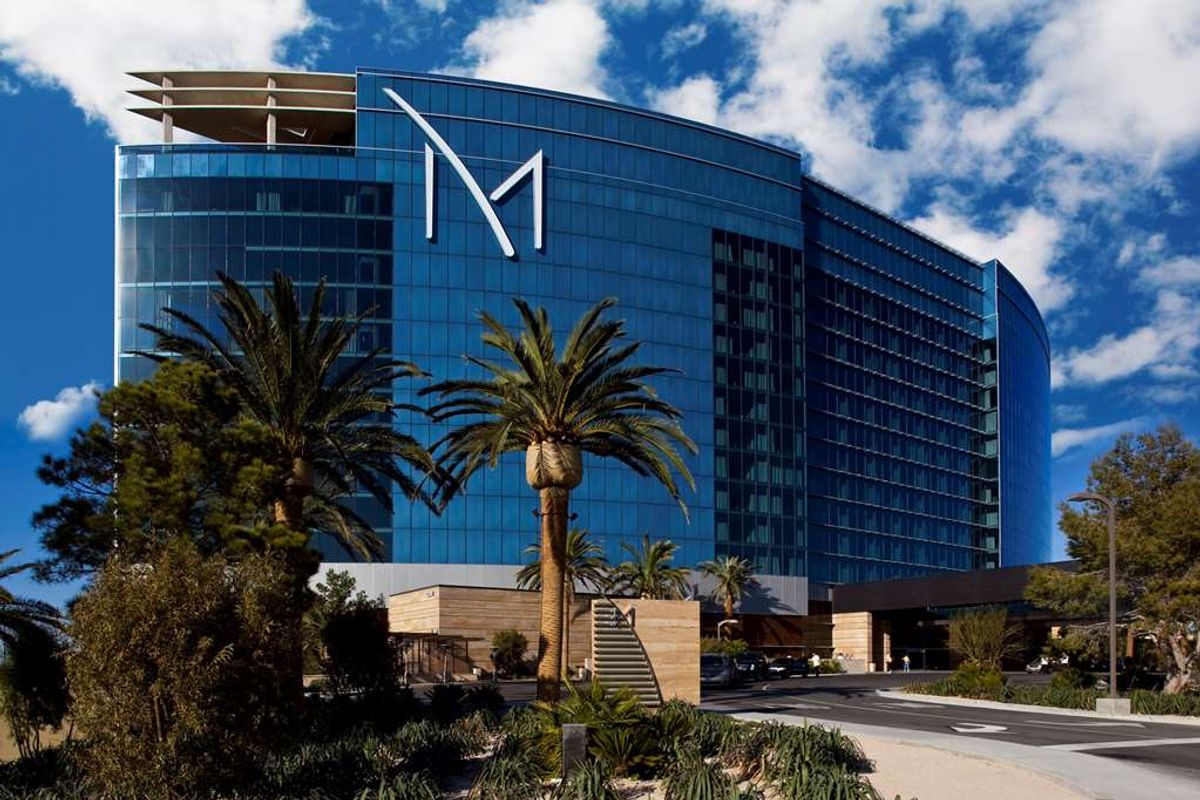 M Resort Spa Casino modern glass exterior and entrance